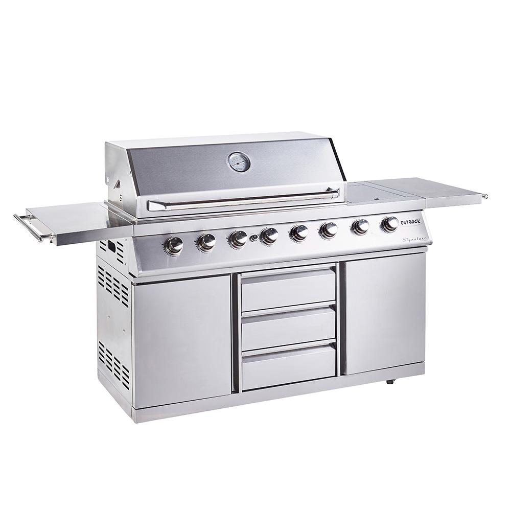 Outback Signature II 6 Burner Stainless Steel Hybrid BBQ