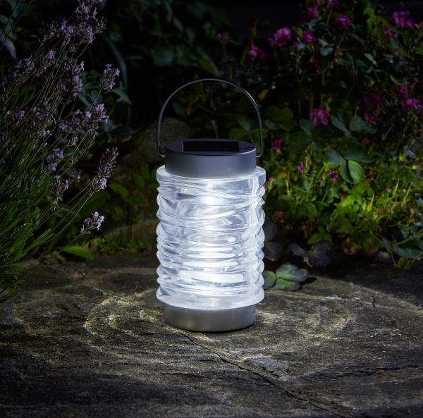 Smart Garden Solar Wave Stainless Steel Lantern 2 Pack 10 Lumens