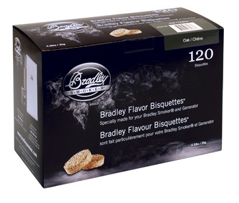 Bradley Oak Flavour Bisquettes 120 Pack