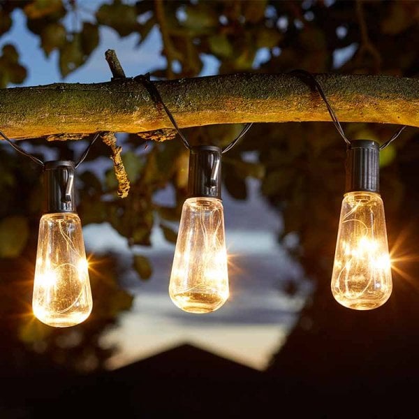 Smart Garden Eureka Vintage Lightbulb, Outdoor String Lights Solar Uk