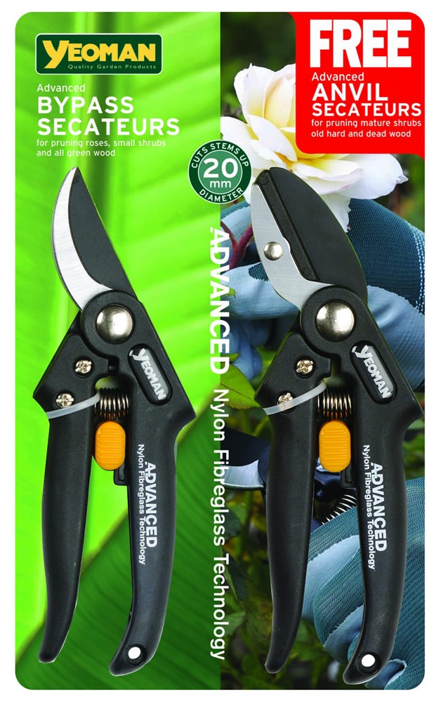 Yeoman Advanced BypassAnvil Secateur Twin Pack