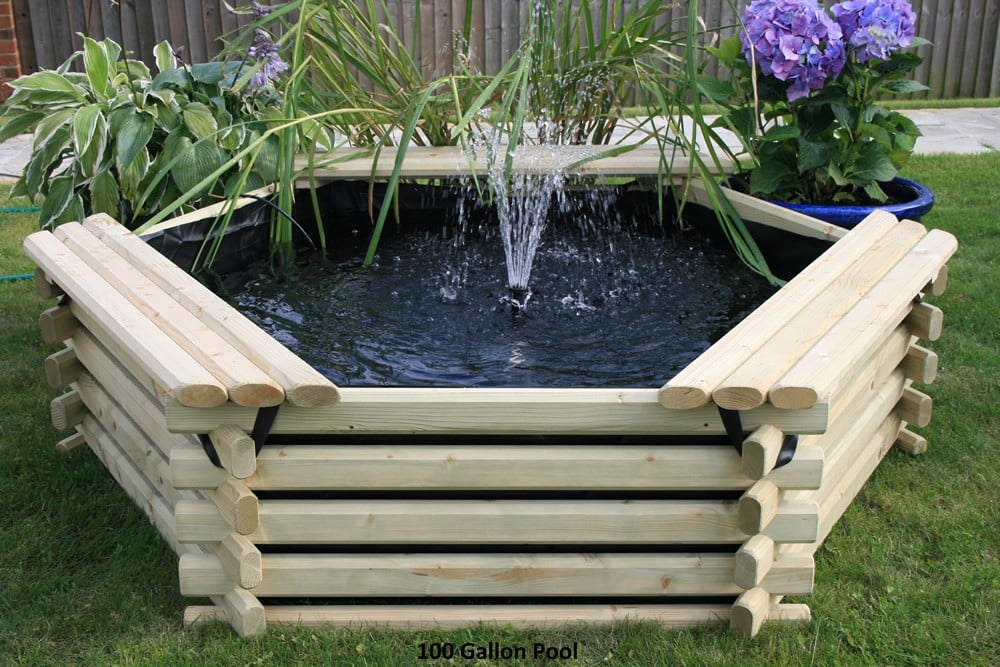Norlog 100 Gallon Garden Pool with Fountain