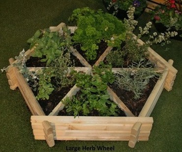 Norlog Medium Herb Wheel Planter