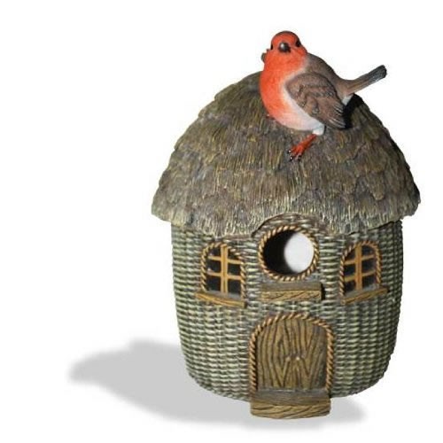 Vivid Arts Bird Care Wicker Robin Birdhouse Size D