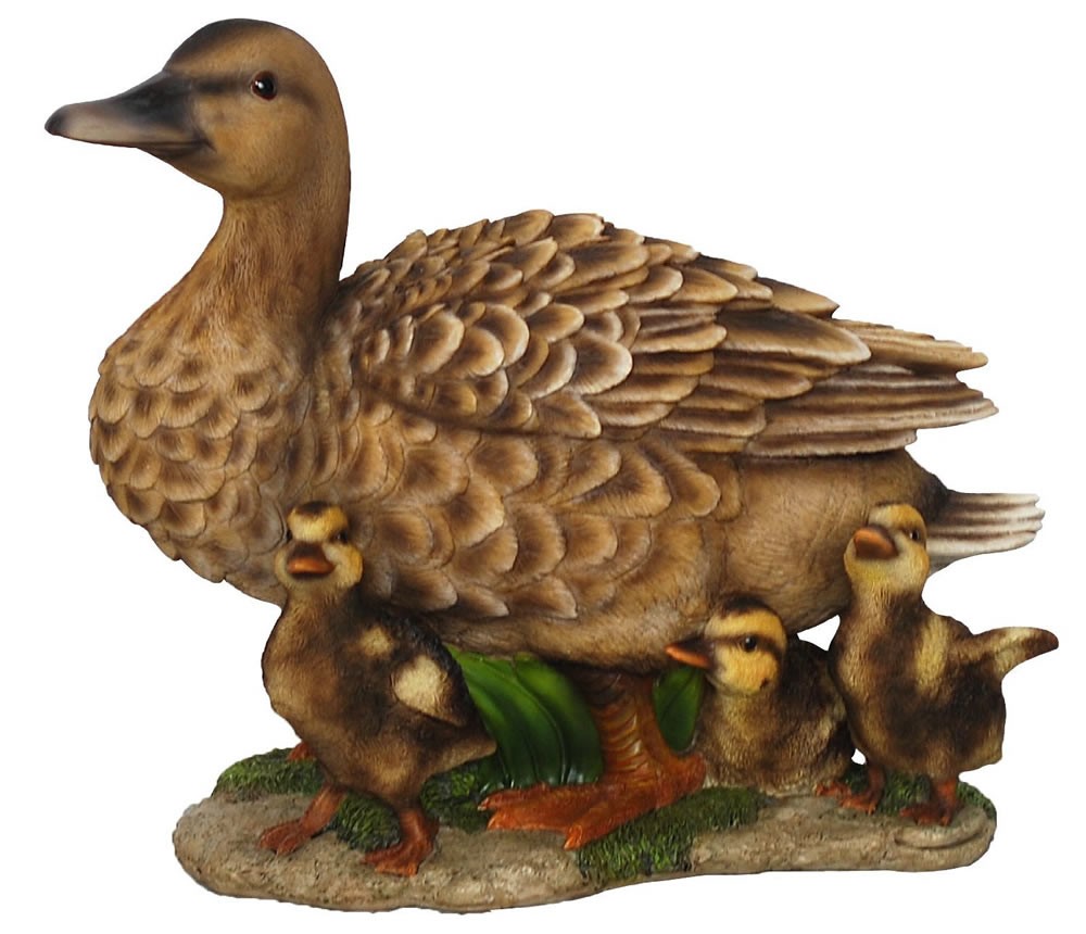 Vivid Arts Real Life Duck with Ducklings Size B