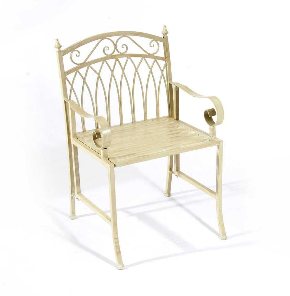 Greenhurst Versailles Arm Chair Single Cream