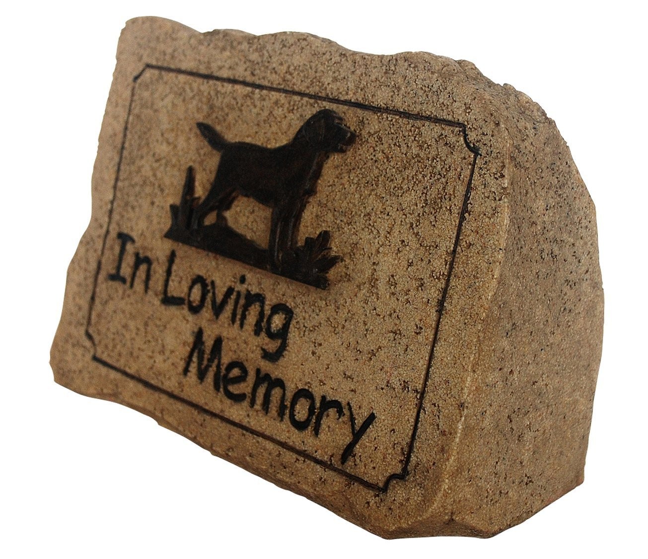 Vivid Arts Dog Remembrance Loving Memory Rock Natural Stone