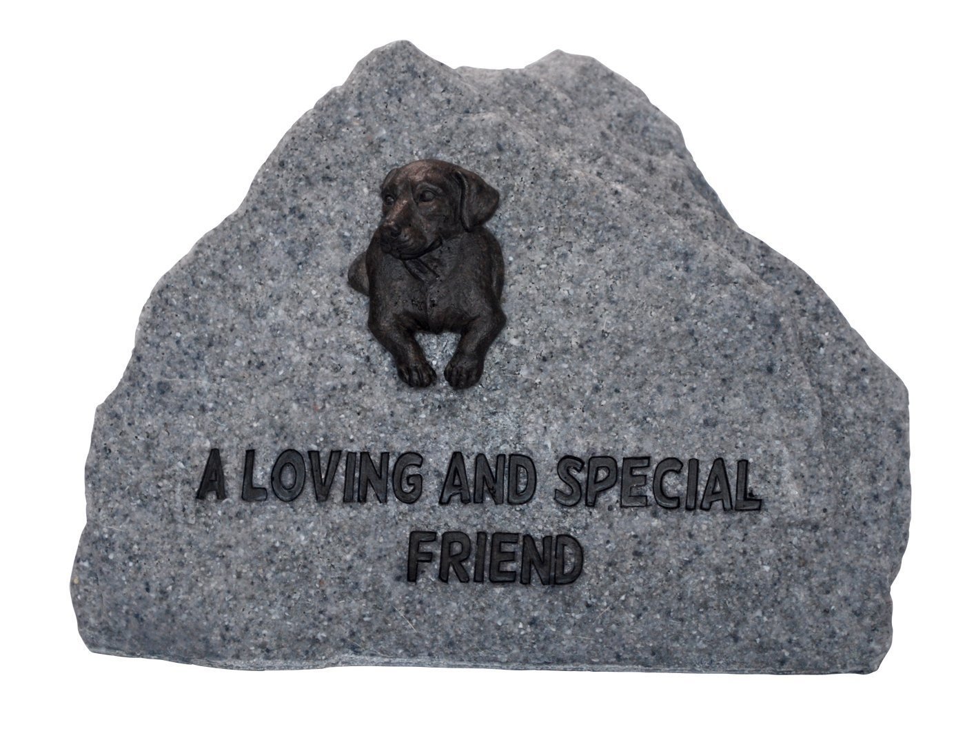 Vivid Arts Dog Remembrance Friendship Rock Grey Granite