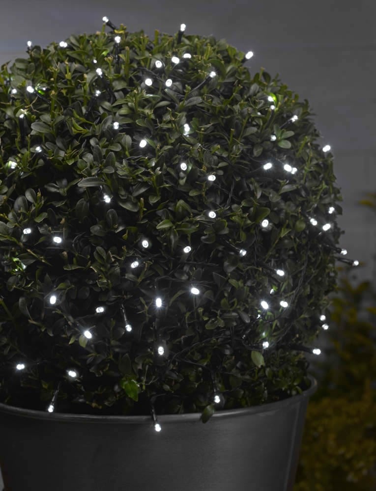 Smart Garden String Lights 50 White LED Battery Powered