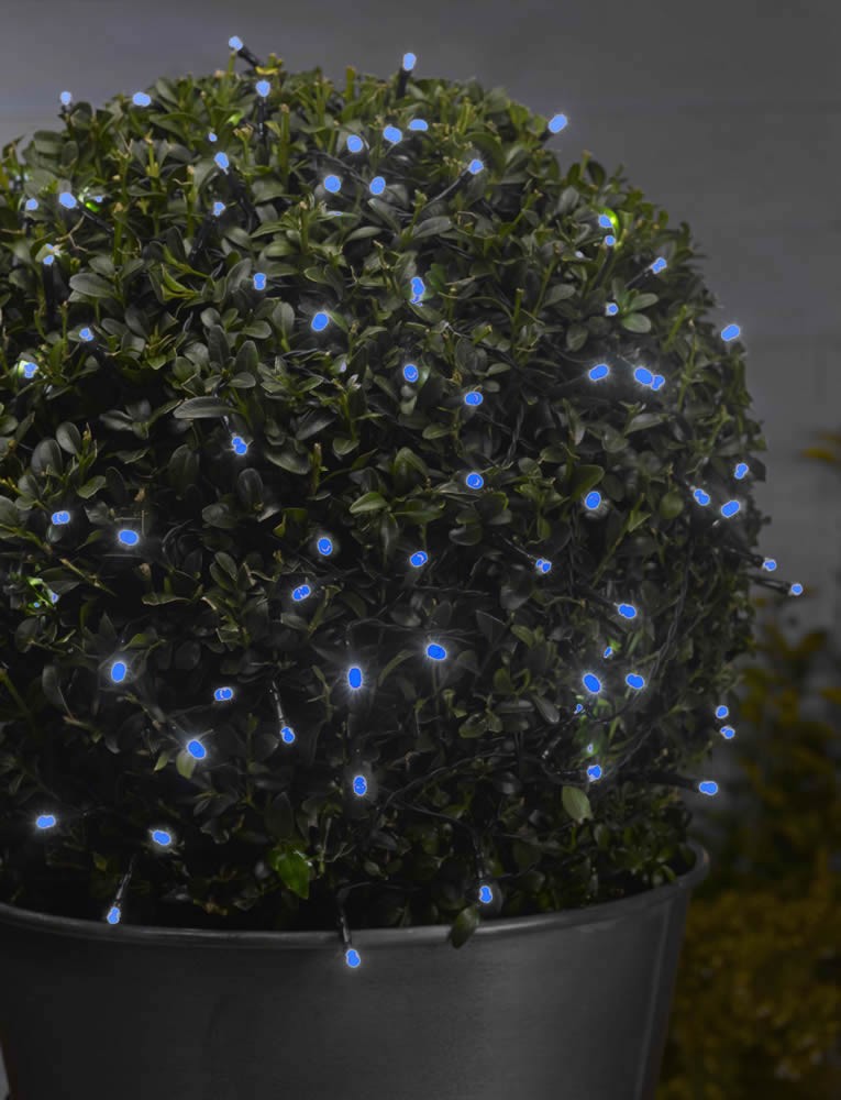 Smart Garden String Lights 100 Blue LED Battery Powered