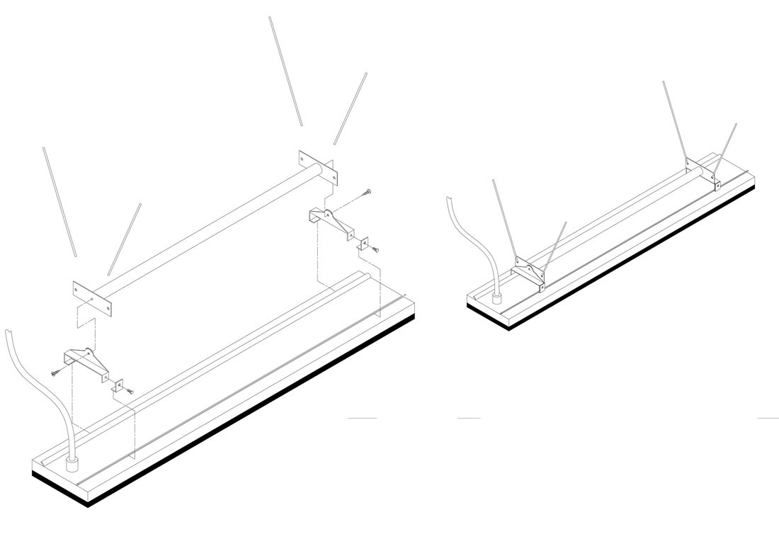 Heatstrip Suspension Mount Kit for THD1500 Heatstrip