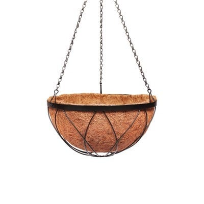 Botanico Tudor Round Hanging Basket 14 Inch