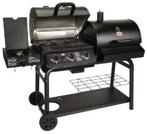 Char Griller Duo Gas and Charcoal Barbecue with Side Burner