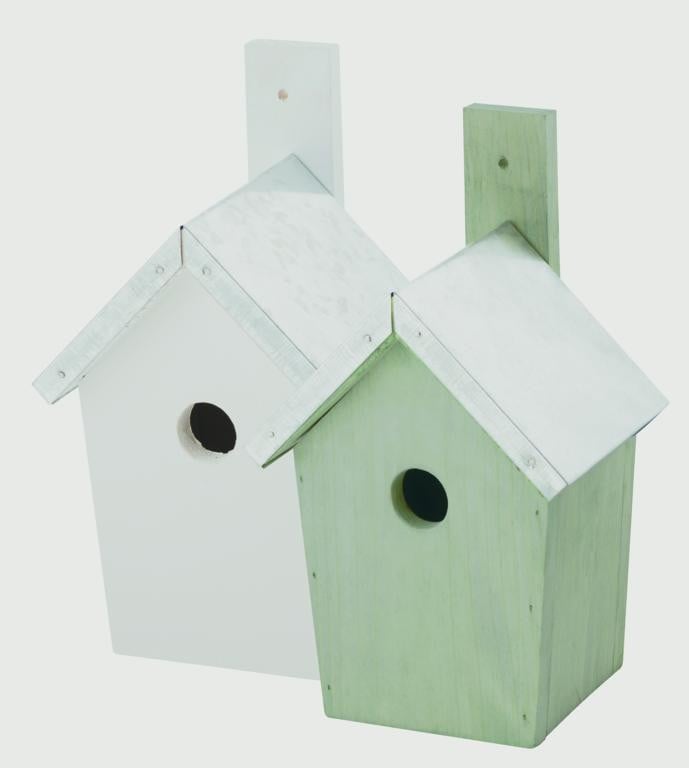 Chapelwood Coloured Nest Boxes GreenWhite Mixed Pack