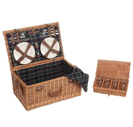 Willow Picnic Hamper 4 Persons large