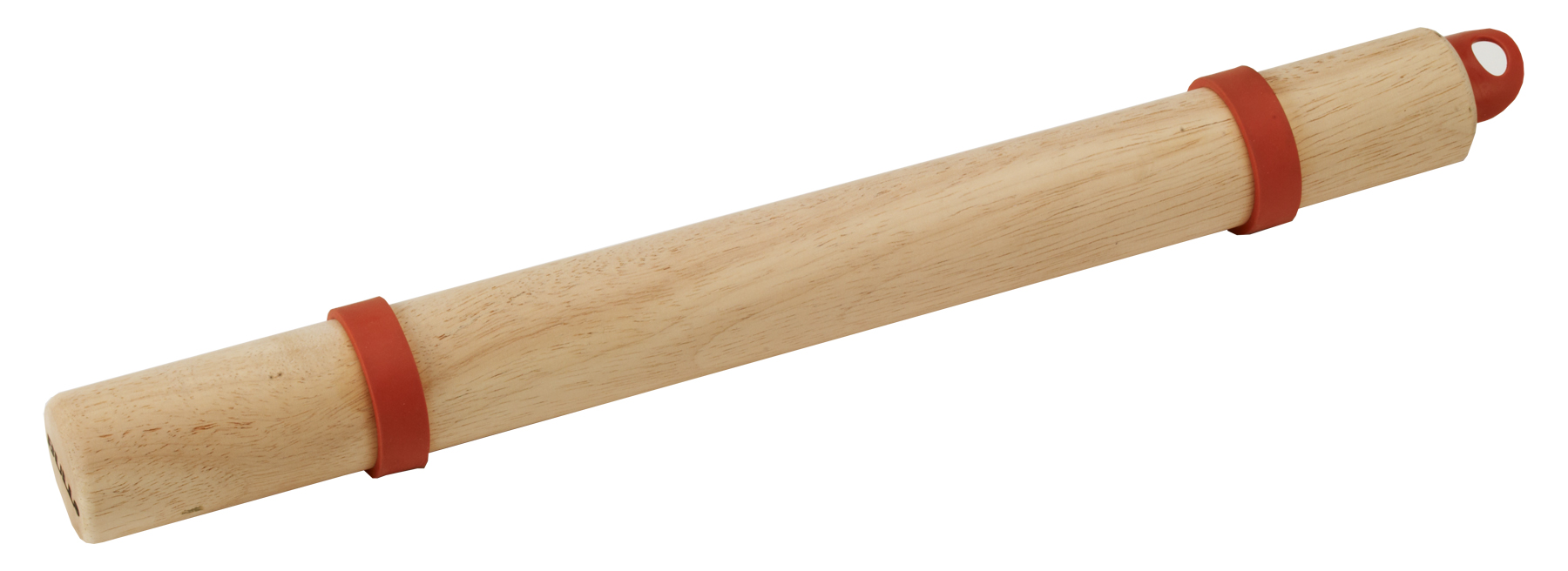 BULL Wood Rolling Pin with Silicone Dough Rings