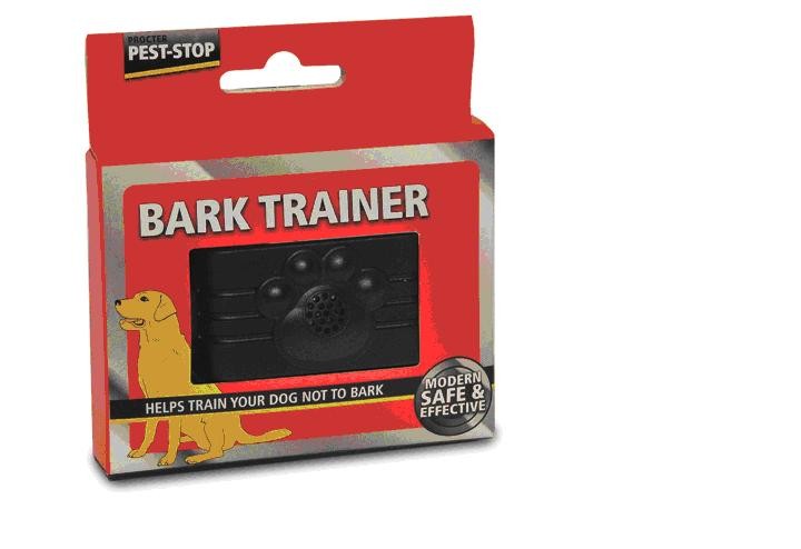Pest Stop Bark Trainer Collar mounted
