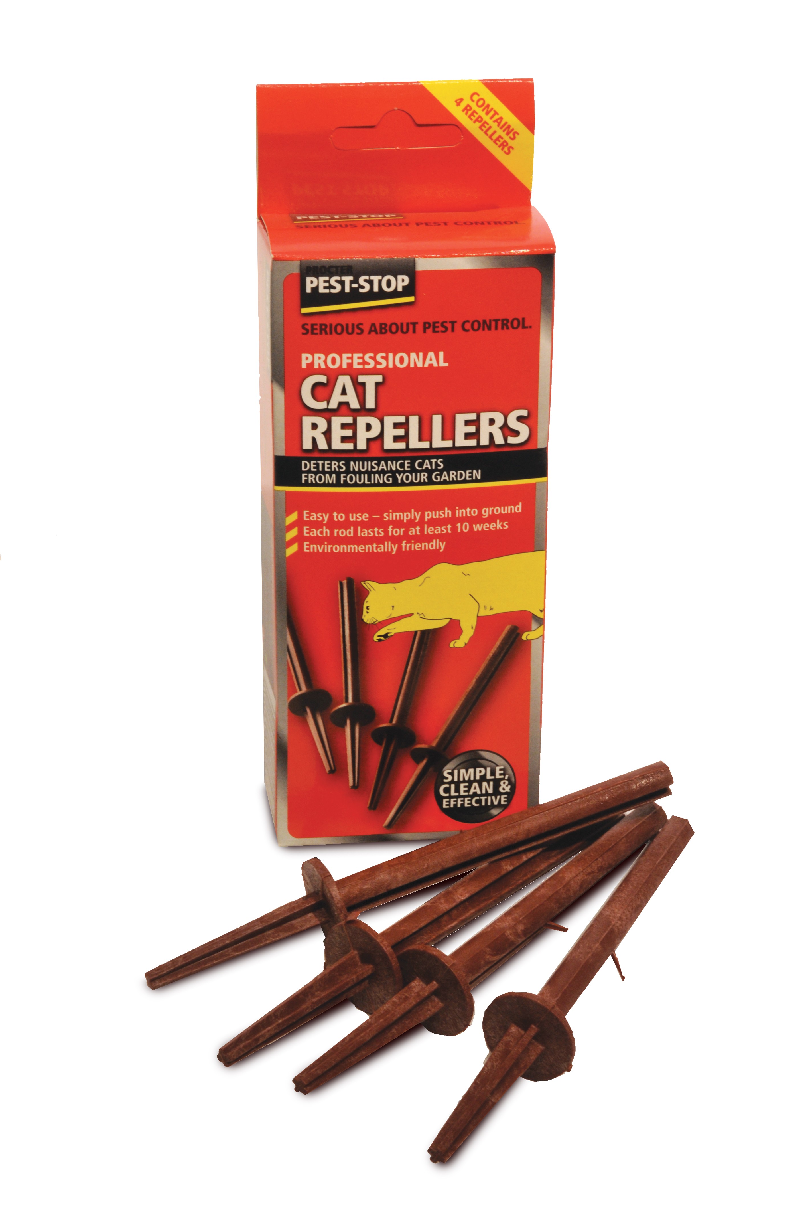Pest Stop Cat Repeller Rods pack of 4