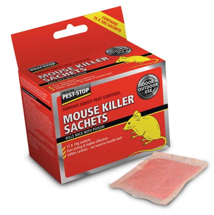 Pest Stop Mouse Killer Packs 15 x 10g