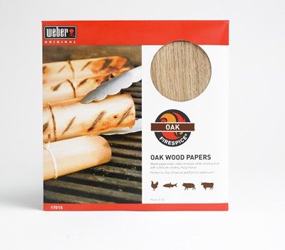Weber Firespice Wood Papers Oak