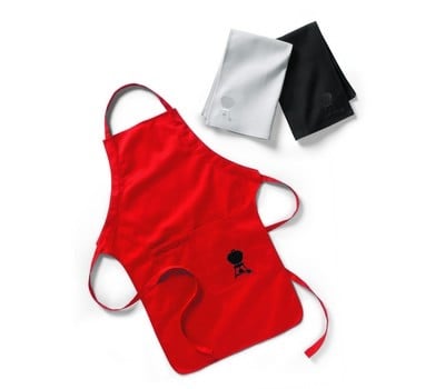 Weber Red Apron Towel Set
