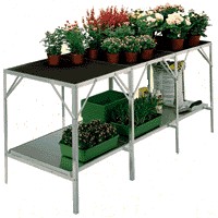 Two Tier Aluminium Greenhouse Staging