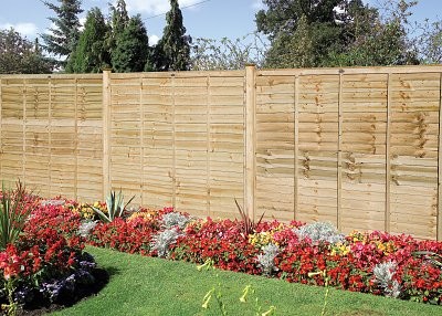 Grange Professional Lap Green 15m 5 Panel Package Fence Panels