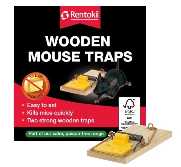 Rentokil Wooden Mouse Traps