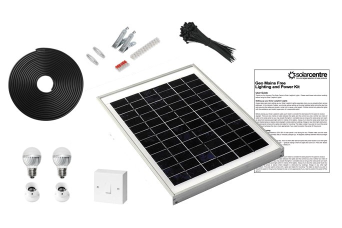 Solar Centre GEO 2 Mains Free Solar Lighting Kit