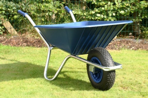 County Clipper Garden Wheelbarrow 90 110 Litre Blue