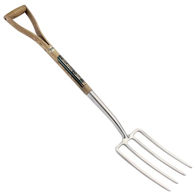 Draper Stainless Steel Digging Fork with ash handle