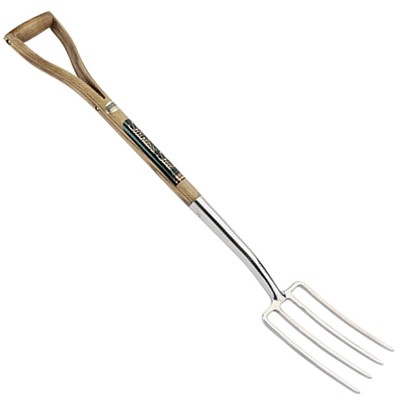 Draper Stainless Steel Border Fork with ash handle