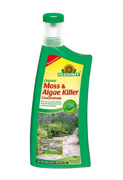 Neudorff Organic Fast Acting Moss and Algae Killer Conc 1L