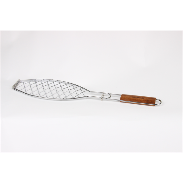 Grand Hall Fish Grill with Bamboo Handle