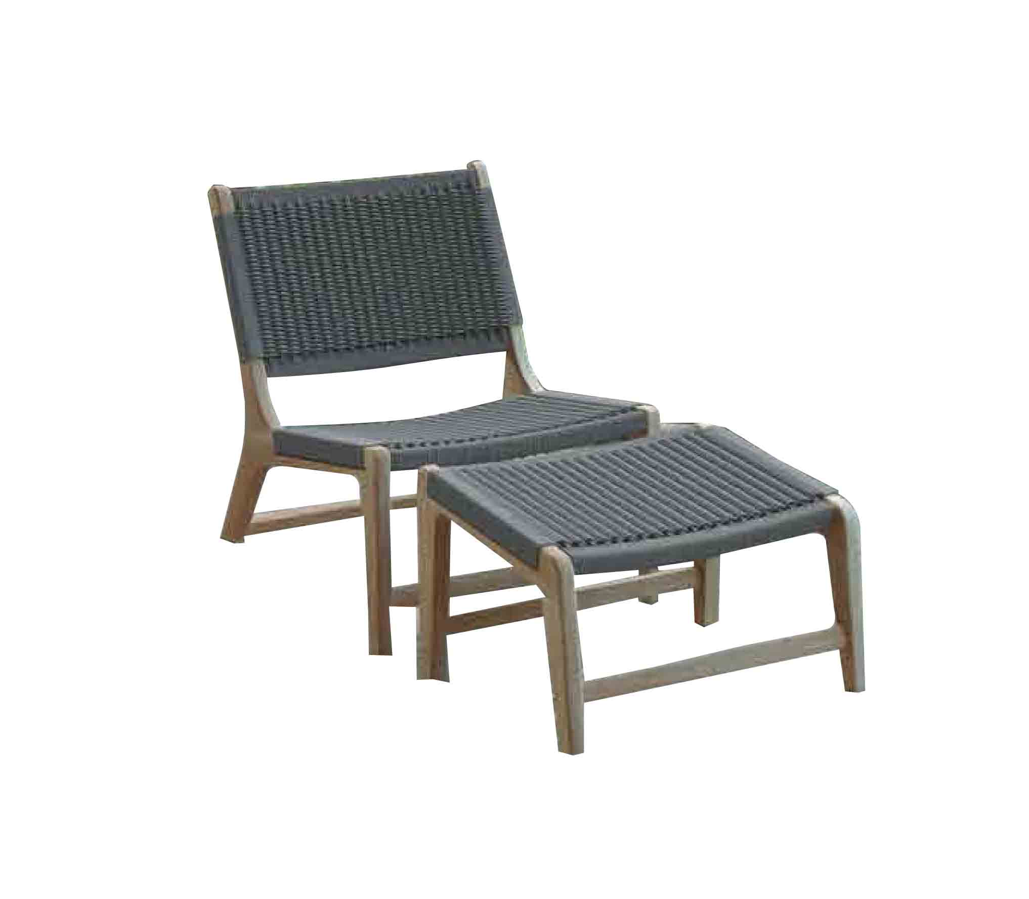 LG Outdoor Hanoi Harbour Streamer Armchair and Footstool