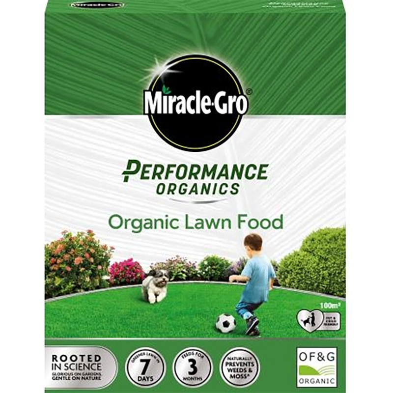 Image of Miracle Gro Performance Organics Lawn Food - 2.7kg / 100m2