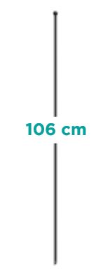 Panacea [Small] Multi-Purpose Grid Fence Post Stake 106cm (Black)