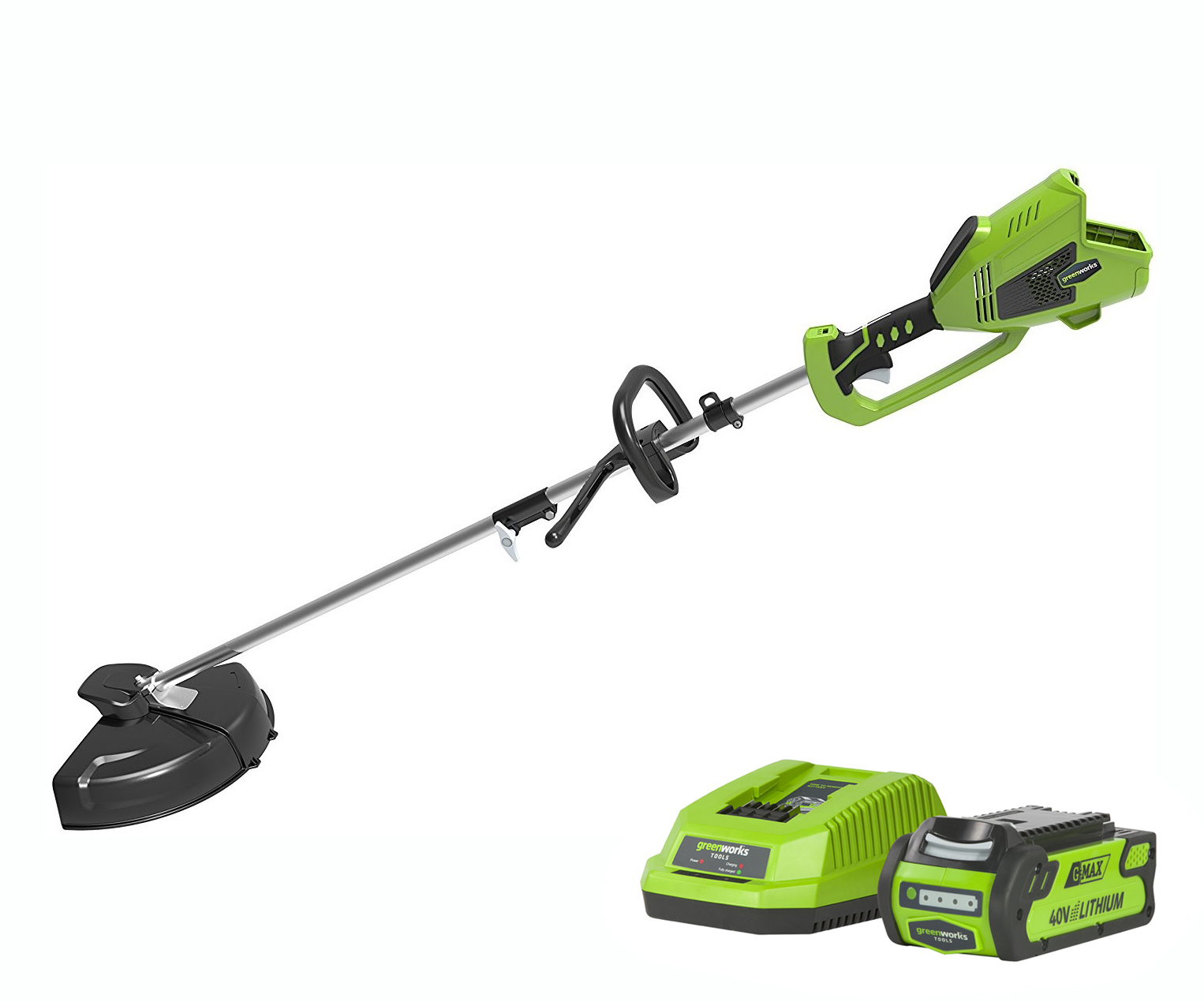 Greenworks 40V DigiPro 35cm Cordless Grass Trimmer with 2Ah Battery and Charger