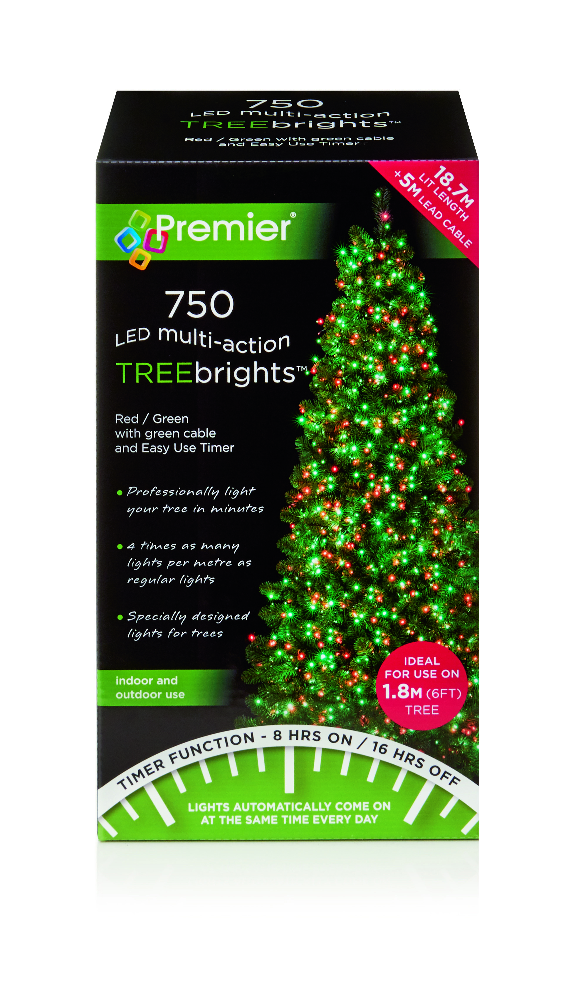 Premier Treebrights 750 Red And Green Mix Led’s