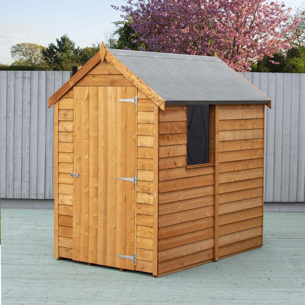 Shire 6x4 Overlap Value Dip Treated Garden Shed (With Window).