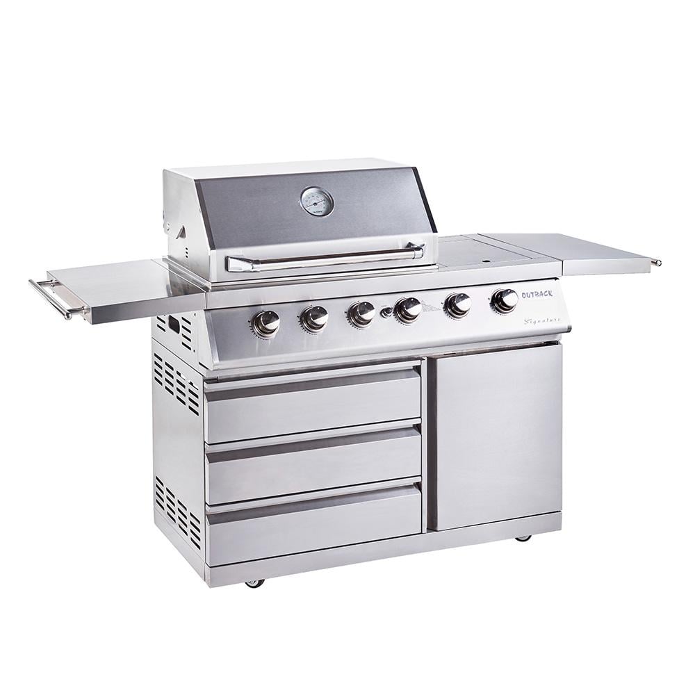 Outback Signature II 4 Burner Stainless Steel Hybrid BBQ