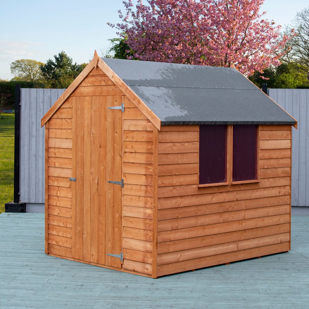 Shire 7x5 Overlap Value Dip Treated Garden Shed (With Window)