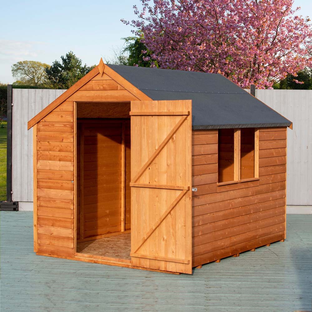 Shire 8x6 Overlap Value Dip Treated Garden Shed (With Window)