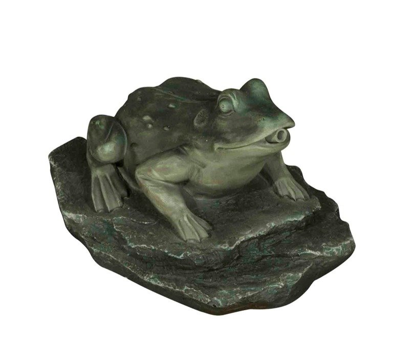 Bermuda Sitting Frog on Lilypad Side Ornament