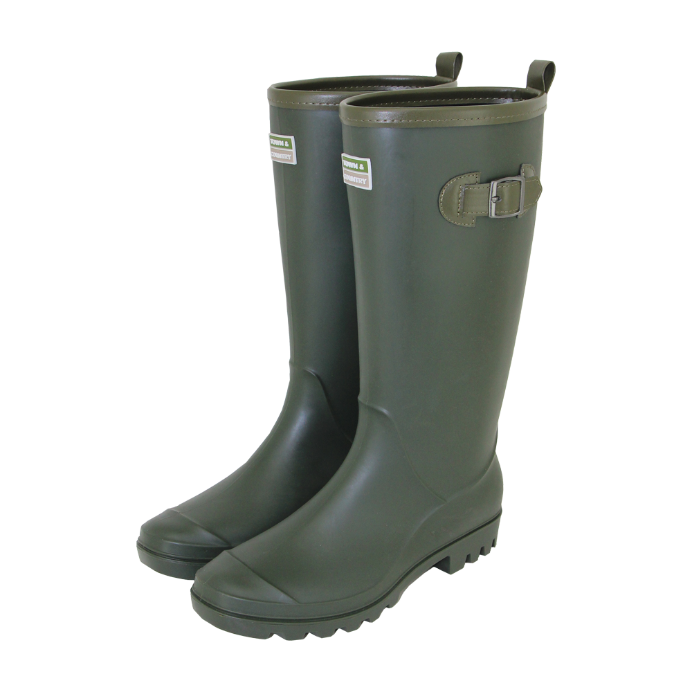 Town & Country Burford Wellington Boots Green Size 8