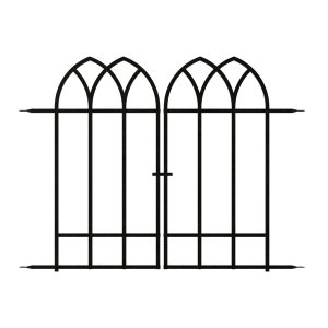 Panacea Gothic Gate 92 x 92cm (Black)