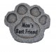 Vivid Arts Dog Remembrance - Stone Mans Best Friend (Grey Granite)