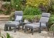 Norfolk Leisure Titchwell 2 Seat Aluminium Relax Coffee Lounger Set (Dark Grey)