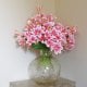 Leaf Design 12 x 60cm Artificial Lily Stem Pink (144 Flowers)