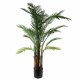 Leaf Design 125cm UV Resistant Raphis Palm Tree with Natural Trunk